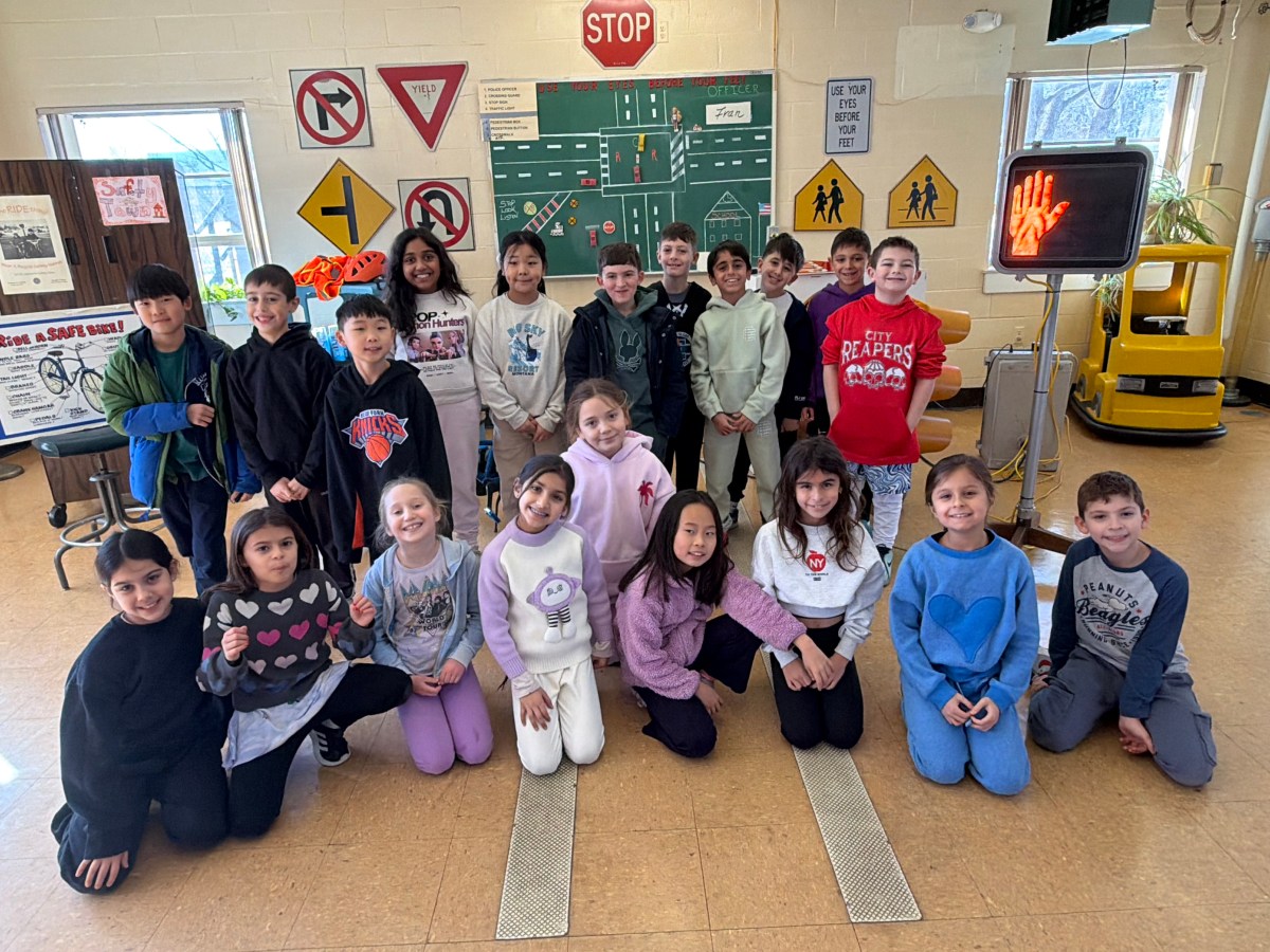 Harbor Hill Elementary School students visited Safety Town at Eisenhower Park.