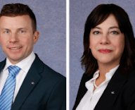 D&B’s team members appointed to new roles include (from L. to R.) President and CEO William D. Merklin, Senior Vice President of Construction Management Christopher Koegel, Senior Vice President of Wastewater Olga J. Mubarak, and Senior Vice President of Water Supply Philip R. Sachs.