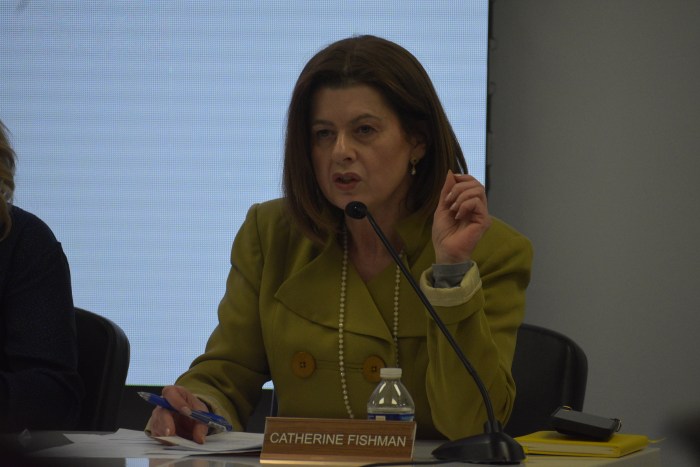 Catherine Fishman was appointed unanimously to the position of interim superintendent.