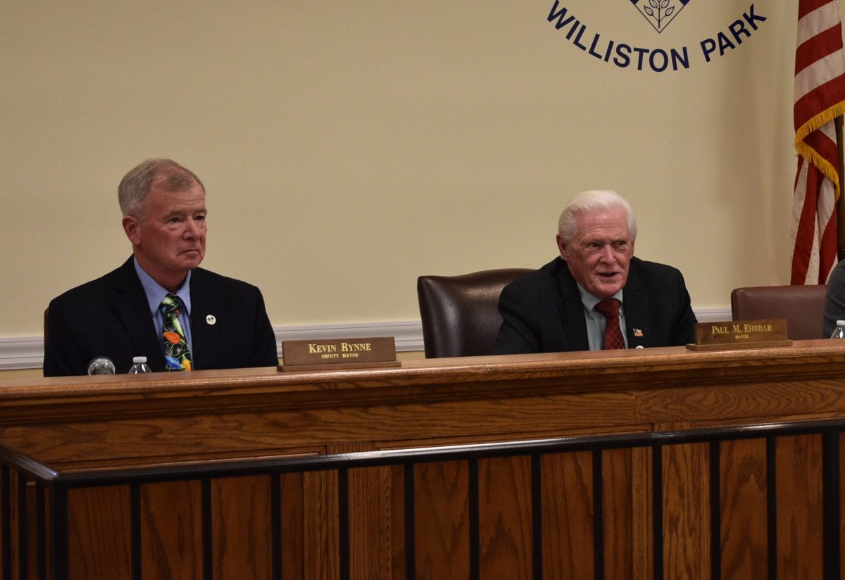 Deputy Mayor Kevin Rynne (L.) and Mayor Paul Ehrbar (R.) are both seeking reelection this March