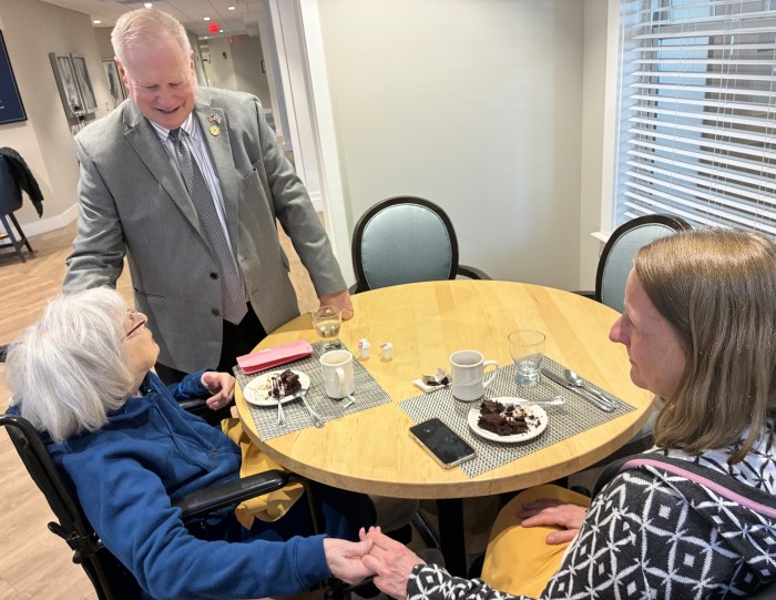 Deputy Minority Leader Arnold W. Drucker delivered Valentine's Day cards created by Nassau County students to seniors to celebrate the holiday.