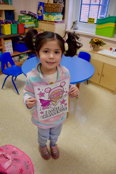 Students learned phrases to stay confident.