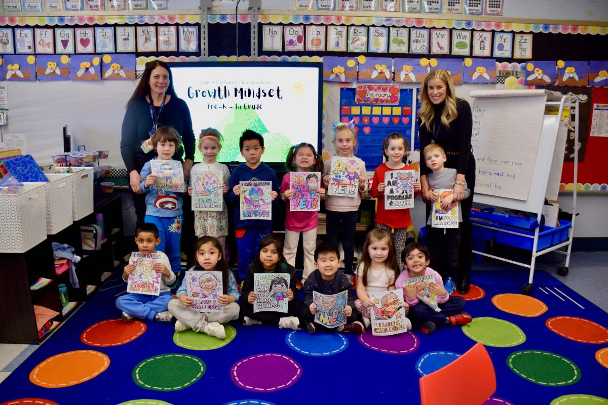 Floral Park-Bellerose School’s Calm and Confident Club hosted lessons on growth mindset.