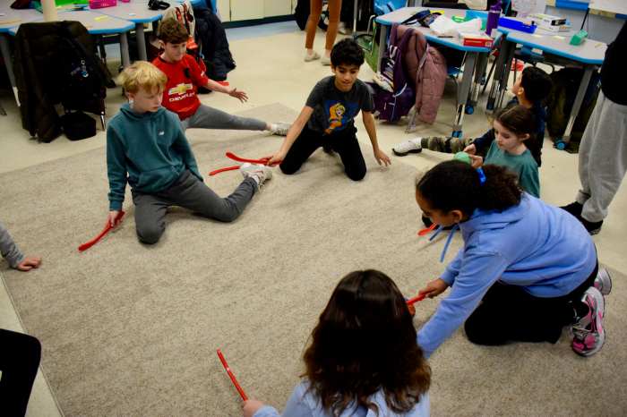 Students participate in Global Day of Play.