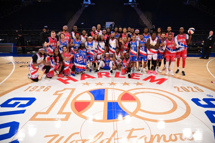 The Harlem Globetrotters are coming to Long Island's Nassau Coliseum on Feb. 21, 2026 for their 100th anniversary tour