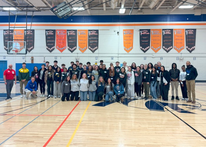 Athletes and coaches representing 12 high schools attended the Nassau County High School Principals’ Association Athletic Leadership Conference at Great Neck North High School on Feb. 6.