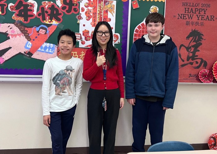 Manhasset students celebrating Lunar New Year