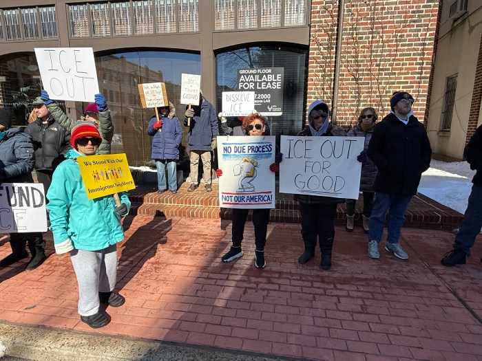 Protestors in Glen Cove called for the abolishment of ICE.