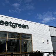 Exterior of new Sweetgreen and LaserAway locations in Manhasset Row