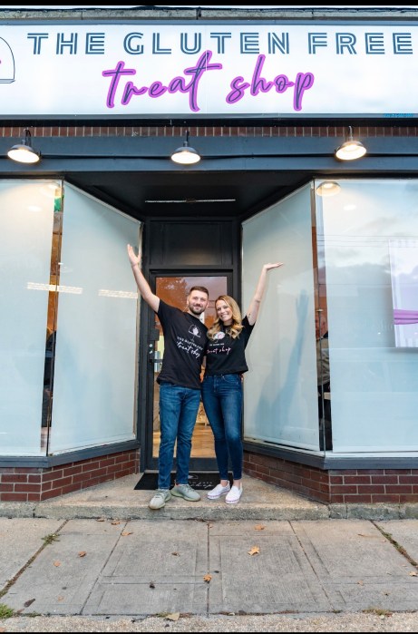 Jenna Vanacore and her husband, Alex Stanco, at the Gluten Free Treat Shop.