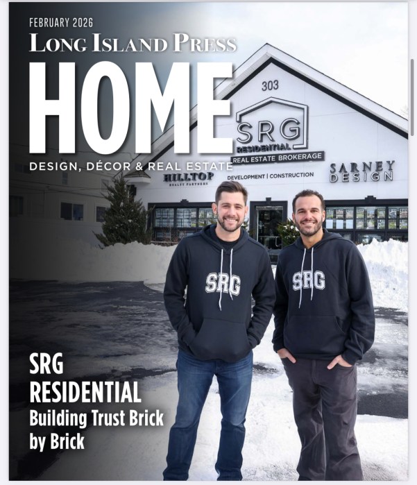 The February cover of Long Island Press Home