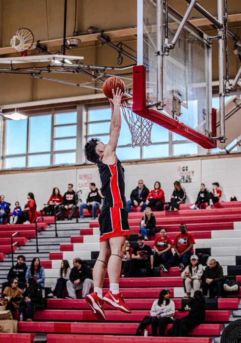 Christian Frey is an elite at-the-rim scorer, according to his coach Jamie McAndrews.