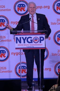 Nassau County Executive Bruce Blakeman accepted the Republican nomination for New York Governor.