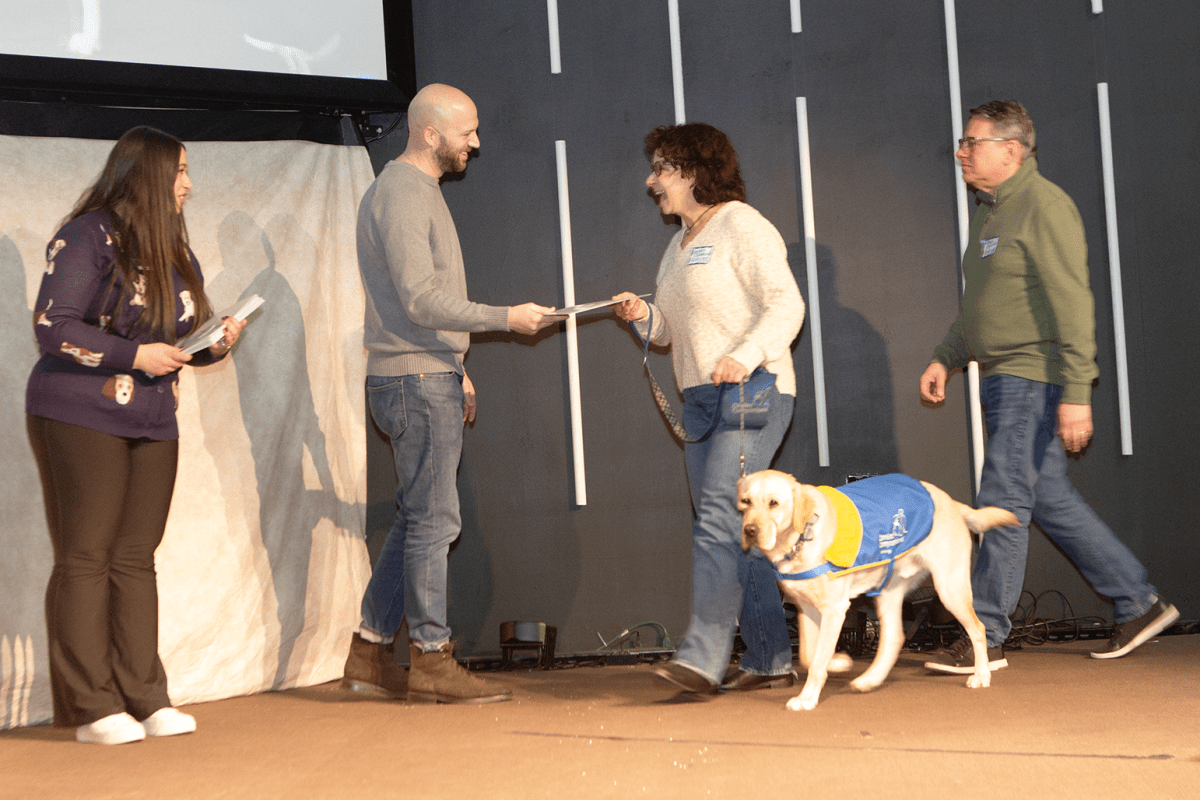 Old Bethpage couple raises sixth puppy for national service dog organization