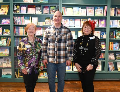 East Northport Rotary Club celebrated Mardi Gras 2026 at Northport Books
