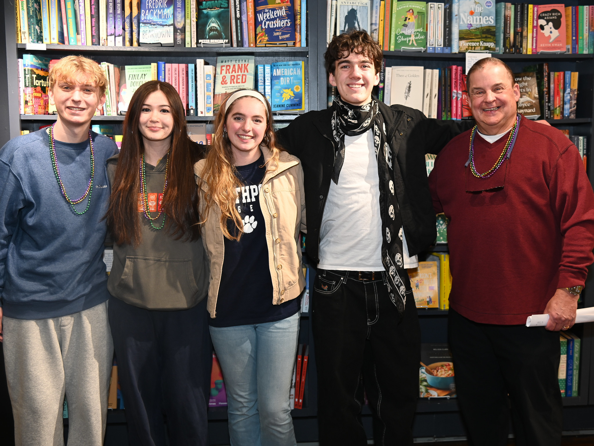 East Northport Rotary Club celebrated Mardi Gras 2026 at Northport Books