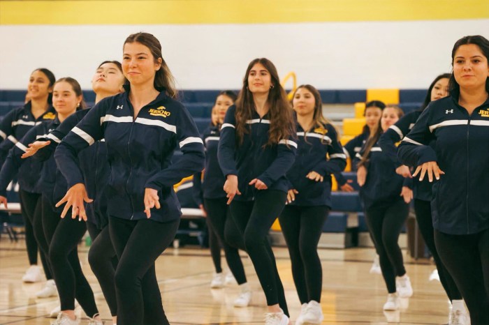 The Jericho Jayettes varsity dance team gave a special performance for Senior Night.