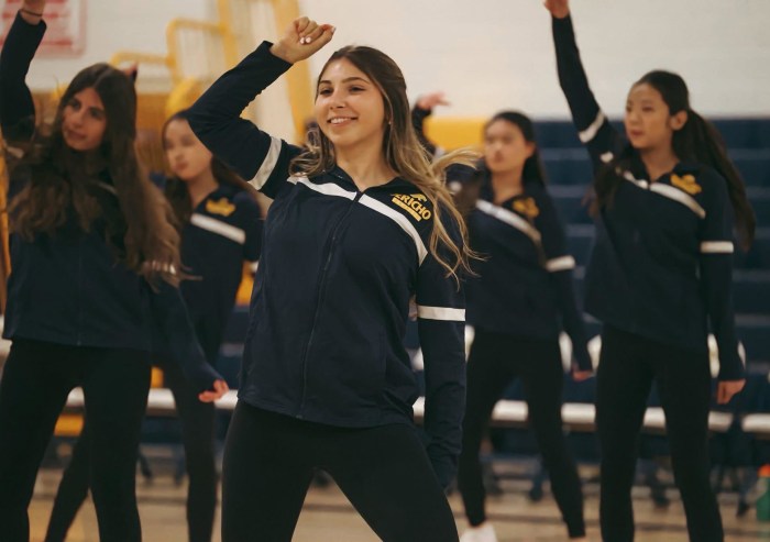The Jericho Jayettes varsity dance team performed on Senior Night.