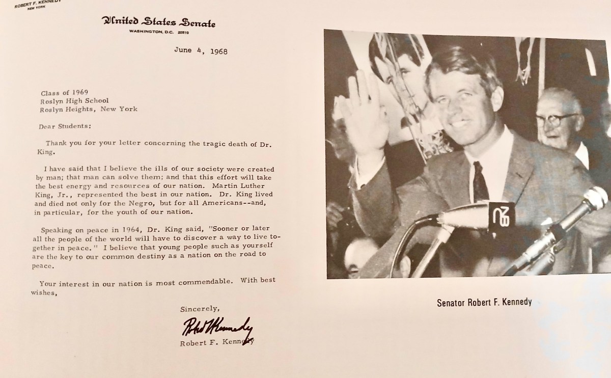 Historic letter found in Roslyn HS yearbook
