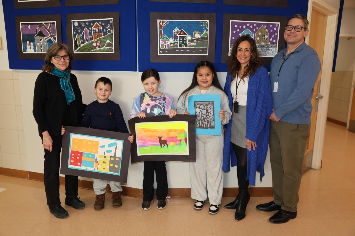 Salem Elementary School students selected to participate in the Art Supervisors Association All-County Art Exhibition.