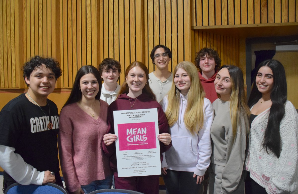 The Massapequa High School Drama Club will perform “Mean Girls,” based on the 2004 movie.