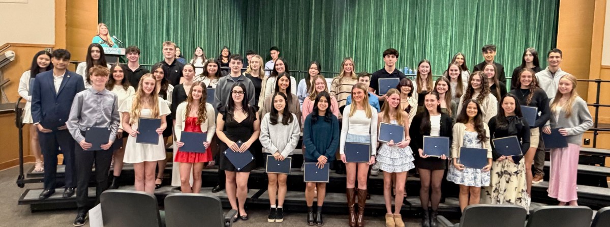 Carle Place High School students inducted into National Honor Society