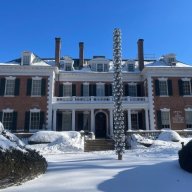 The Nassau County Museum of Art closed after a pipe burst in the sub-basement due to sub-freezing temperatures.