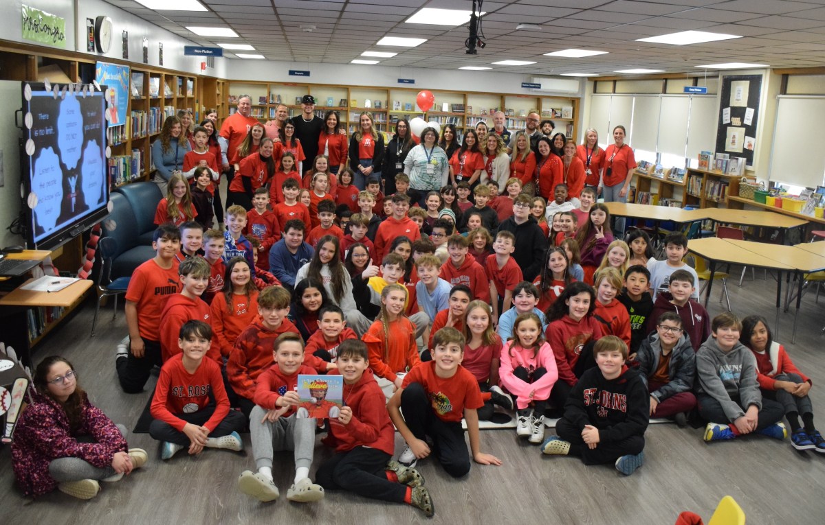 Author, baseball player inspires Massapequa students