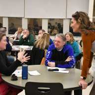 Nassau County educator Tia Albig led a session at Parent University focused on strengthening communication at home through engagement, reflection, and connection.