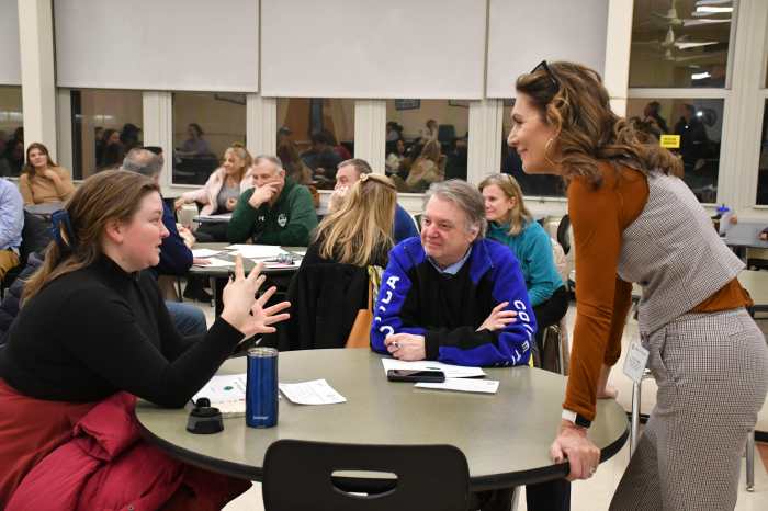 Nassau County educator Tia Albig led a session at Parent University focused on strengthening communication at home through engagement, reflection, and connection.