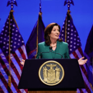 Gov. Kathy Hochul touts endorsements from Long Island Democrats