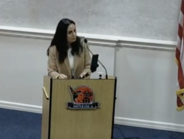 A village resident, who did not share her name, raised concerns about transitional housing facilities in the village.