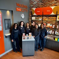 Waxing the City’s team in the new studio located at Jericho Commons shopping center.