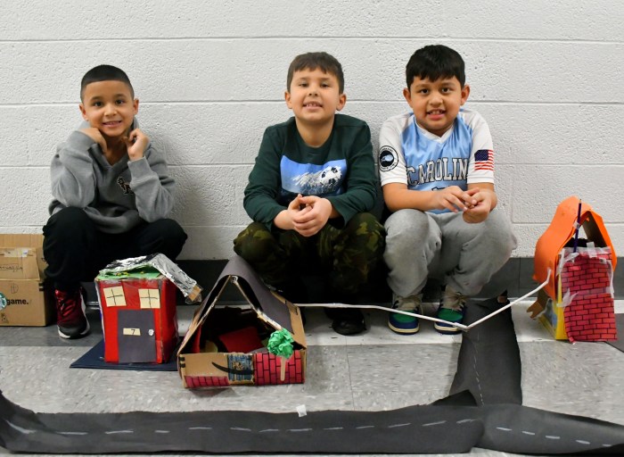 Cherry Lane School second grade students created urban, suburban and rural community designs through project-based learning.