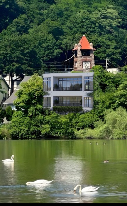 A rendering of the back of Roslyn Cinema, which is being turned into a retail space.