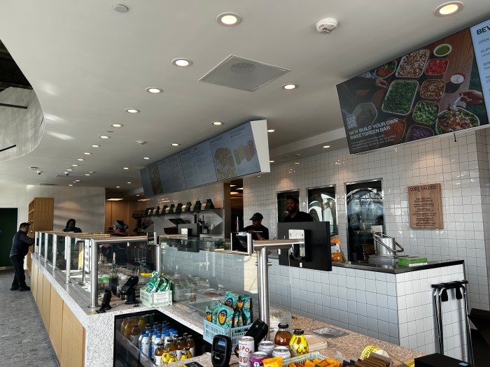 Interior of Sweetgreen in Manhasset