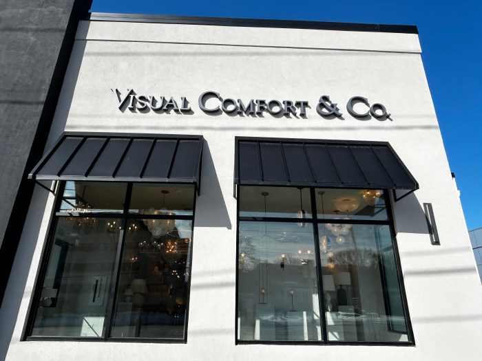Exterior of Visual Comfort & Co. in Manhasset