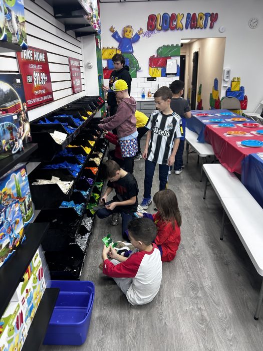 The new store gives people a place to play with LEGO sets and spark creativity.