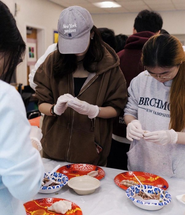 Jericho High School students learned the "pristine techniques" of dumpling-making for Lunar New Year.