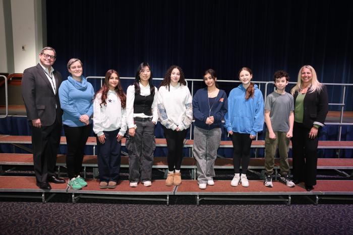 Carrie P. Weber Middle School students selected to participate in the Art Supervisors Association All-County Art Exhibition.