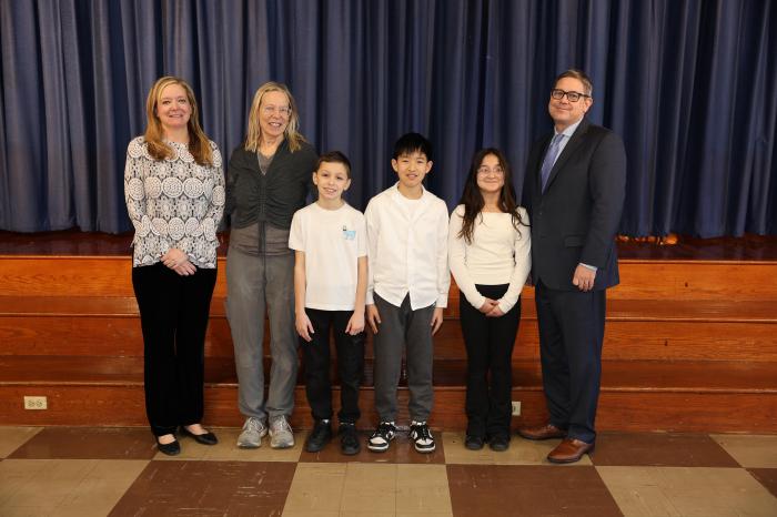 Guggenheim Elementary School students selected to participate in the Art Supervisors Association All-County Art Exhibition.