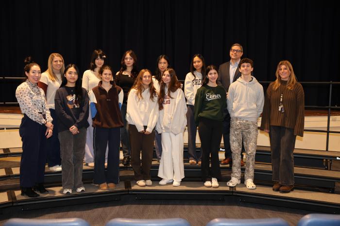 Paul D. Schreiber High School students selected to participate in the Art Supervisors Association All-County Art Exhibition.