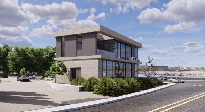 Renderings of the proposed Peter & Jeri Dejana Foundation headquarters. 