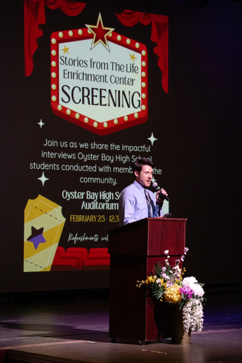 Oyster Bay High School students document local seniors’ life stories in short film project