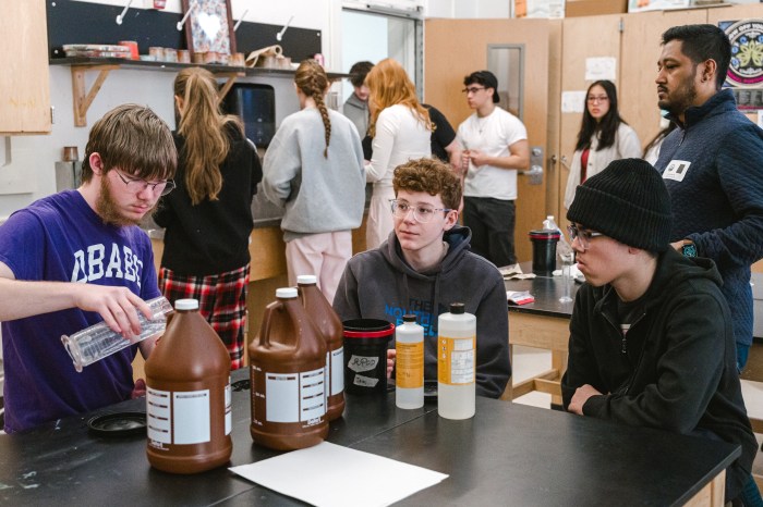 The second session transformed the school itself into a working darkroom.