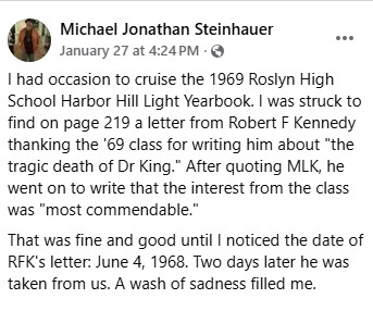 Michael Steinhauer posted on Facebook after finding the letter, leading to more than 100 responses.