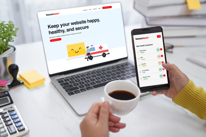 Website Medic uses an AI softwarre called Webo to diagnose problems with business webpages.