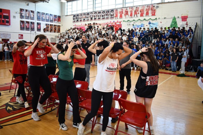 Students and faculty had spirited competition at the event.