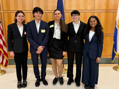 The Roslyn High School Ethics Bowl team took home fifth place.