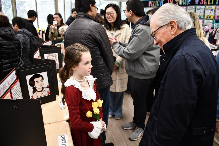 Students portray a variety of notable historical figures – from queens and inventors to dancers, president, and athletes – during their living wax museum presentations.